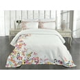 thumbnail image 3 of Ambesonne Music Quilted Bedspread Set 3 Pcs, Colorful Festival Frame, King Size, Multicolor, 3 of 5