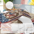 thumbnail image 2 of Queen 4 Piece Bedding Set Independence Day USA Flag Star Soft Breathable Duvet Cover and Pillowcase, Retro Farm Wood Board Duvet Cover Set Bed Sheets for Bedroom Dormitory Guest Room, 2 of 9