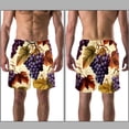 thumbnail image 3 of luoweisi Men's Beach Shorts Quick Dry Swim Trunks with Mesh Lining Grape XL, 3 of 5