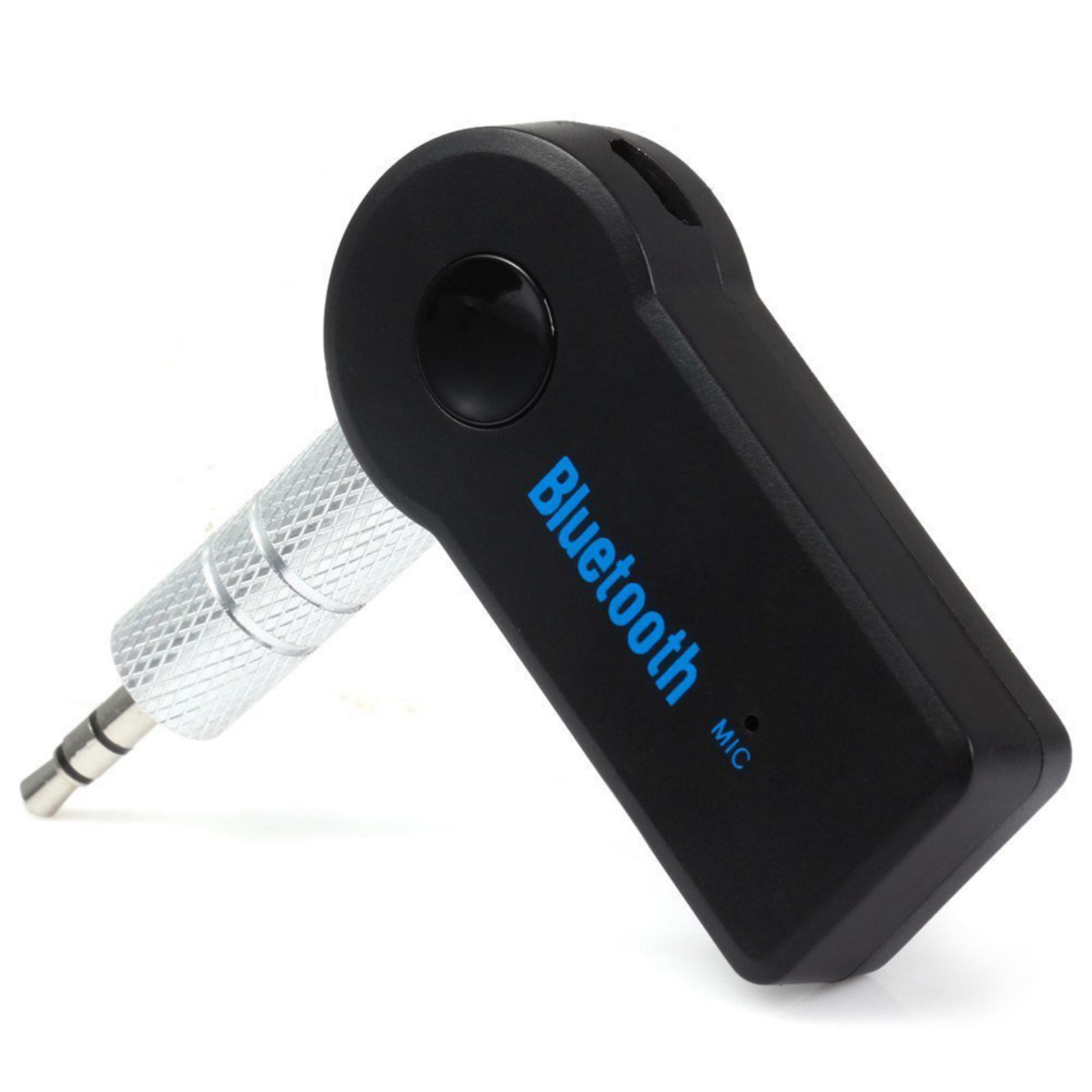 Bluetooth Receiver Wireless Bluetooth 5.0 Receiver Car Bluetooth Adapter Accessory,Hands-Free Car Kit 3.5mm Built-in Microphone Double Connection for Home Audio/Headphone/Car etc-Black