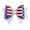 White, variant on Patriotic Glitter Bow Decorations Set of 2 Styles,2pcs glitter cheer bow hair clips,Patriotic Red White Blue Bows for Women,Hair Accessories for Parties