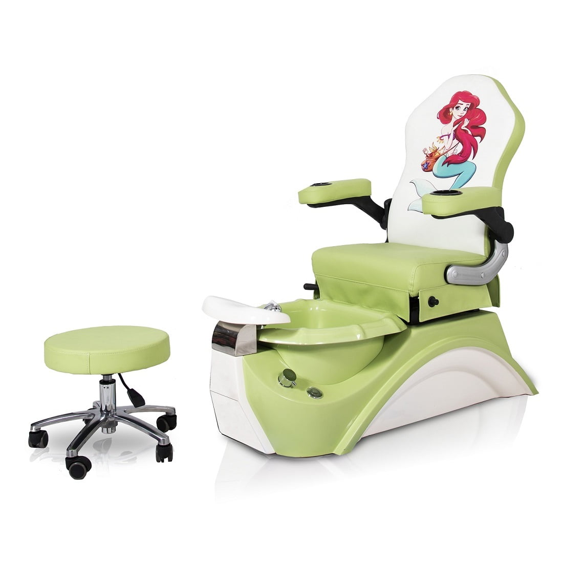 Kids Pedicure Chair LIGHT GREEN MERMAID Childs Pedicure Spa Nail Salon