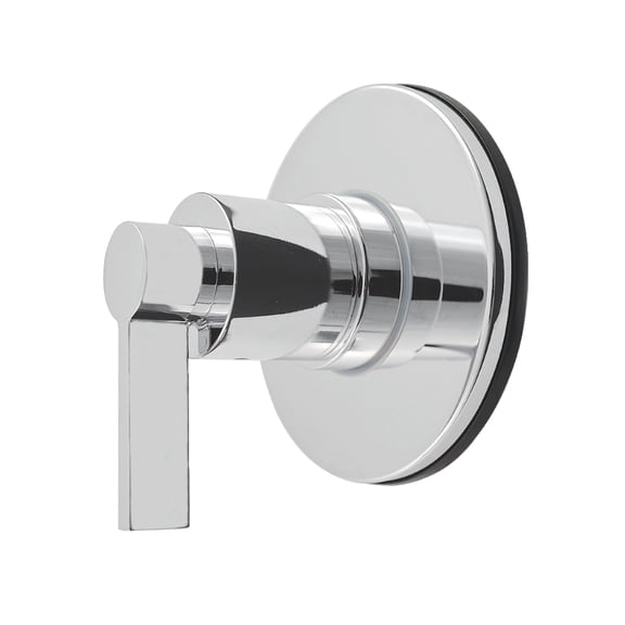 Kingston Brass KS4031NDL NuvoFusion Single-Handle Six-Way Diverter Valve with Round Trim Kit in Polished Chrome