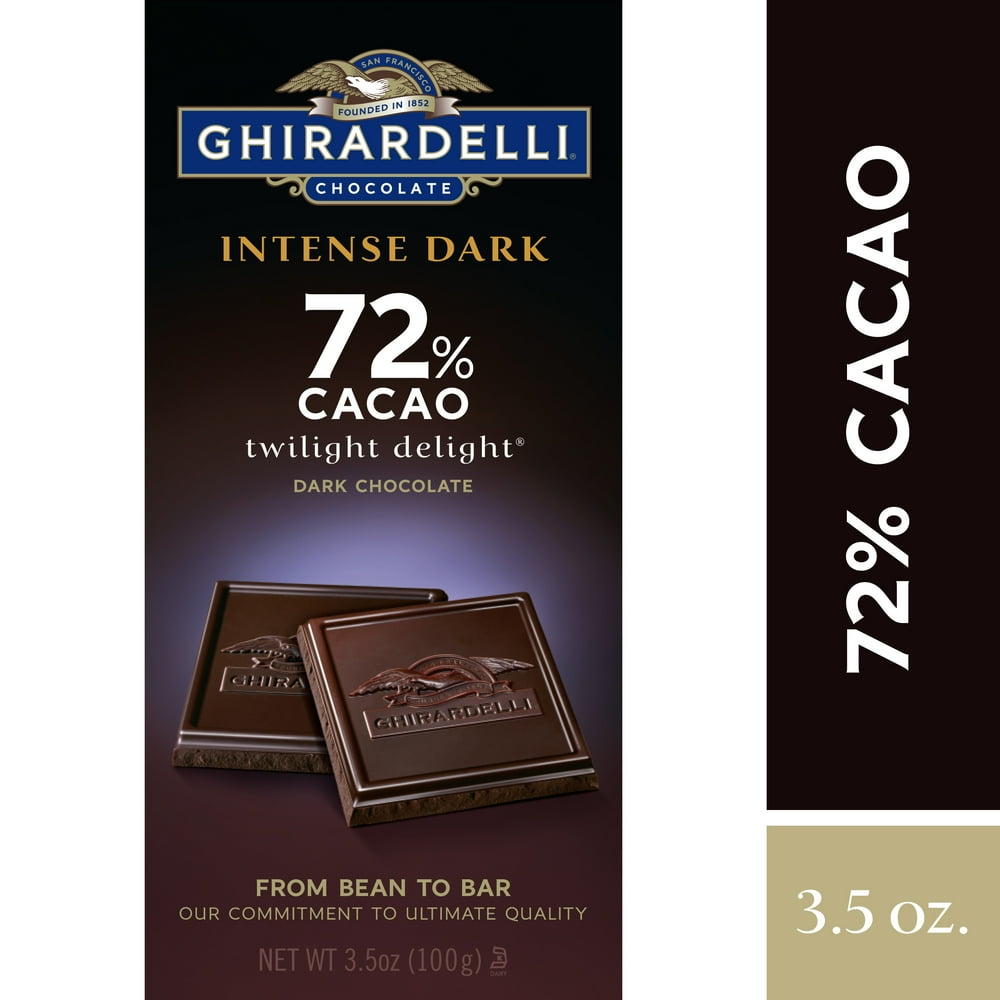 Ghirardelli Intense Dark Chocolate Bar 72 Cacao 3.5 oz. Walmart