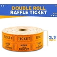 thumbnail image 6 of Toysery Multicolor Raffle Tickets for Party | 6000 Tickets (3 Double Rolls of 2000 Tickets Roll), Consecutively Numbered Fundraiser 50/50, 6 of 9