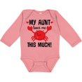 thumbnail image 3 of Inktastic My Aunt Loves Me Nephew Boys or Girls Long Sleeve Baby Bodysuit, 3 of 5