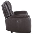 thumbnail image 3 of Steve Silver Alexandria Chocolate Power Recliner, Top Grain Leather, USB Port, 3 of 5