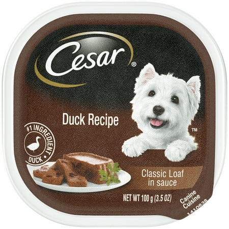 CESAR Wet Dog Food Classic Loaf in Sauce Duck Recipe, 3.5 oz.