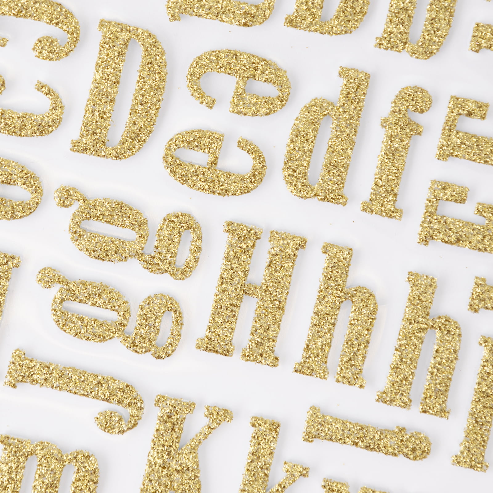 Sticko Gold Glitter Carnival Alphabet Letter Stickers Teacher Supply Craft