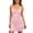 Pink, variant on Women's Sparkly Party Dress, Sleeveless Spaghetti Strap Sequin Beaded Back Tie Mini Dress for Night Out & Prom, 1PC, S-L