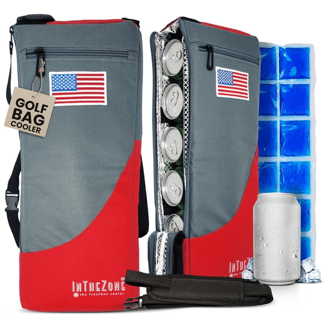 Bolsa Térmica para Palos de Golf Frostbox Aislada para 6 Latas Roja