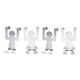 thumbnail image 1 of 4 ganchos para puerta con forma de humanoide de dibujos animados, creativos, sin costuras, sin clavos, para armarios y puertas (plateados), 1 of 7