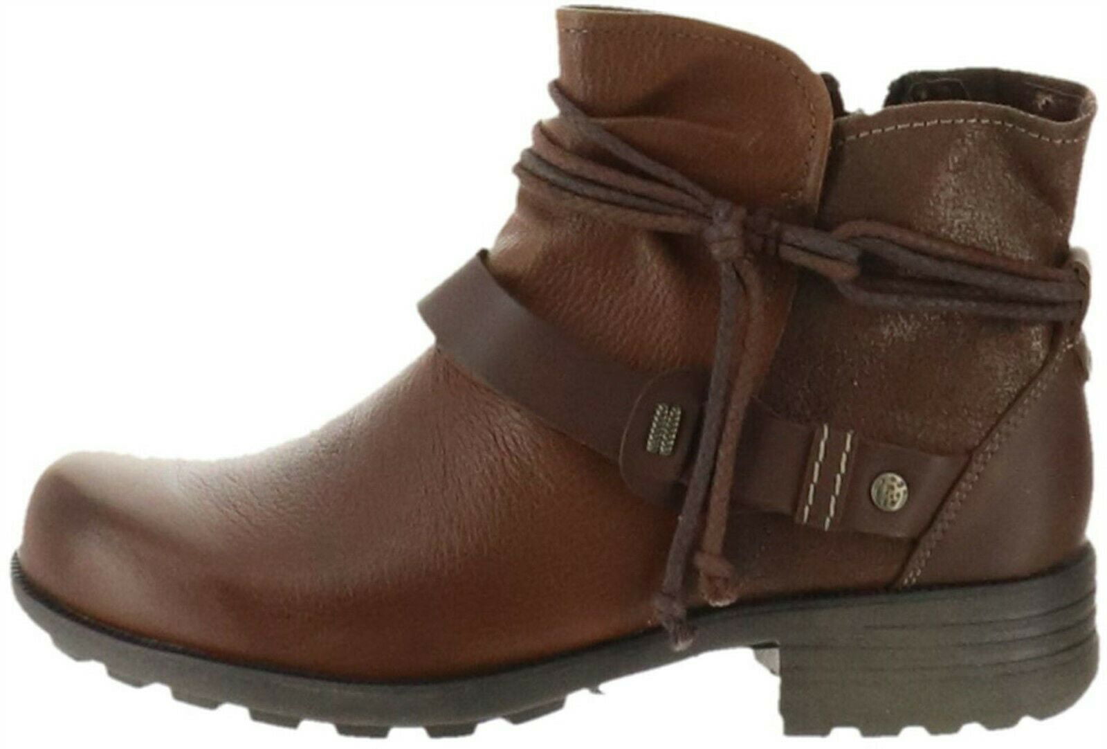Earth Origins Leather Ankle Boots Strap 