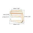 thumbnail image 2 of Unique Bargains 1.26' 32mm Webbing Release G Hook Buckle Adjusters for Backpack Strap, 8Pack Gold Tone, 2 of 5