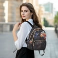 thumbnail image 6 of FORMRS Mini Backpack Purse for Women Travel Daypack Casual Shoulder Bag, Black Watercolor Space, 6 of 7