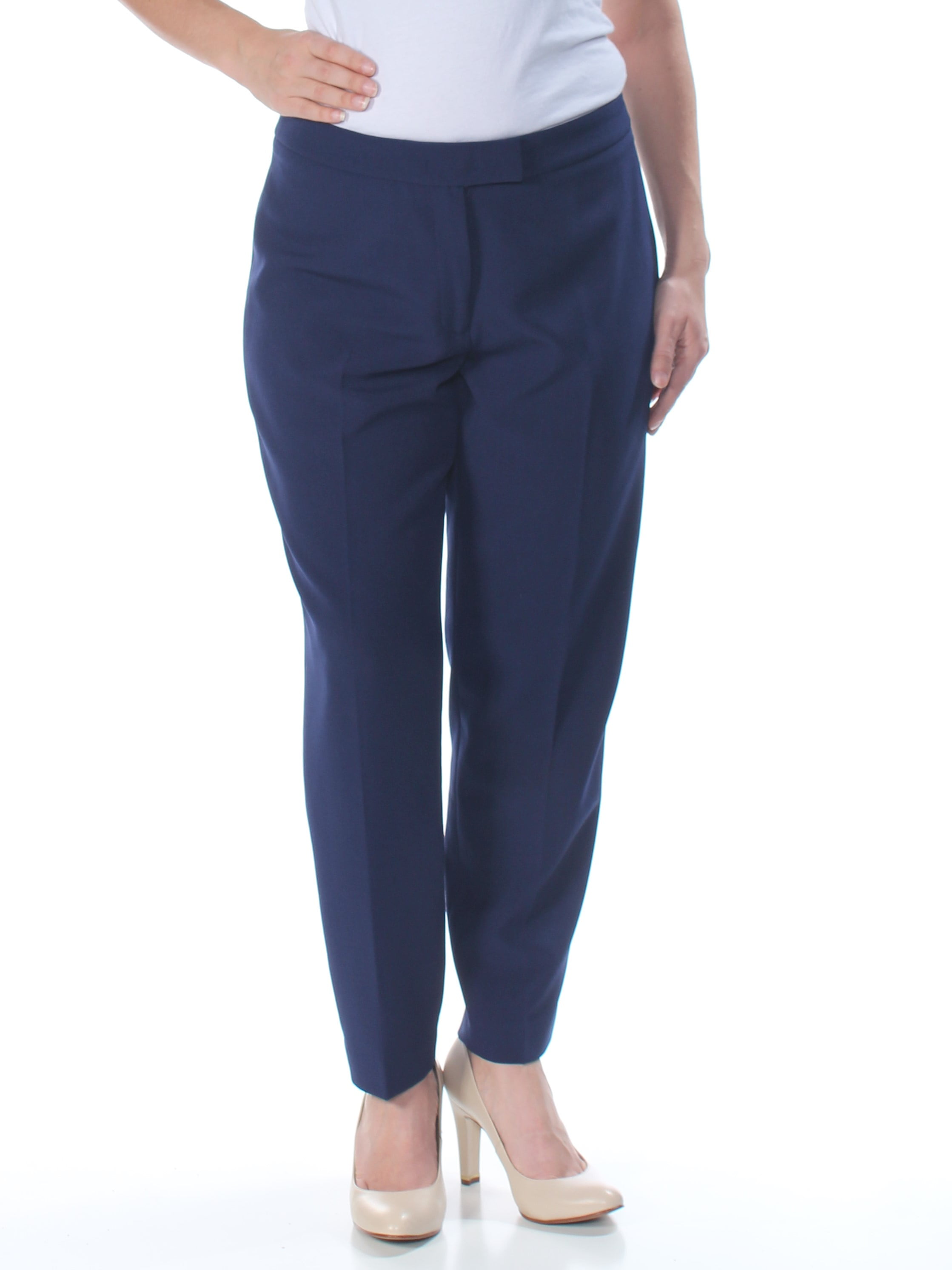 Anne Klein Womens FlatFront Dress Pants Stretch 14