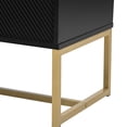 thumbnail image 4 of Black Tv Stand For Living Room, 70-inch Tvs, 1 Drawer, 2 Cabinets, Metal Legs, Cabinet, , , Stylish Room Piece, 4 of 6