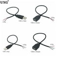 thumbnail image 2 of Cable de alimentación USB de 0,3 m/1m/2m, 5V, 2 pines, 2,0 A, hembra, macho, 4 pines, Conector de extensión para cargador, bricolaje, 2 of 3