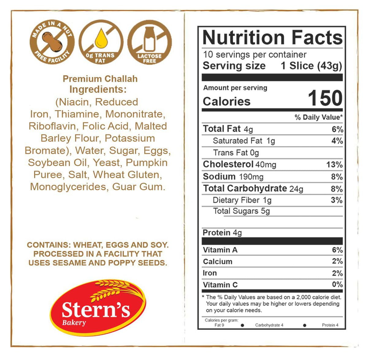 Sterns Bakery Traditional Braided Challah Breads & Rolls | Fresh & Delicious | Great for Shabbat or any Holiday | 1 Challah Bread & 1 Pack of 6 Challah Rolls | 2-3 Day Shipping | Sterns Bakery