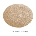 thumbnail image 3 of ShaoXinWan Round Linen Bar Stool Cover,Elastic Textured Fabric Seat Cushion Slipcover,Washable Non-slip Stretch Stool Protector for Adjustable Swivel Rolling Stool Home Salon Office Use, 3 of 6