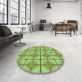 thumbnail image 4 of Ahgly Company Machine Washable Indoor Rectangle Transitional Yellow Lawn Green Area Rugs, 8' x 10', 4 of 7