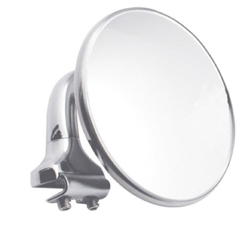 Ford Chevy Mopar MG ONE FLAT ONE CONVEX Pair 4" Stainless Peep Mirrors