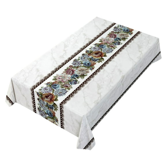Liquidation de la Boutique de Textile pour la Maison! Nappe Brodée Résistante à l'Huile JFZMDY, Nappe, Brodée, Résistante à l'Huile et Lavable