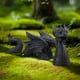 thumbnail image 5 of Estatua de dragón de jardín gótico, figuras de animales, escultura decorativa impermeable para jardín, adorno para exteriores para paisaje, Patio, Negro, 5 of 7