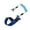 Key 2 Blue, variant on lanema High Performances Neoprene Safety Tethers Universals Jet Lanyard