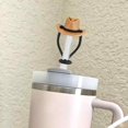 thumbnail image 2 of Tapa de pajita para taza de 30 a 40 oz, tapa de pajita de silicona, sombrero de vaquero, accesorios para vaso de 10 mm, 0,4 pulgadas, lindos regalos para mujeres, 2 of 5