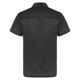 thumbnail image 4 of TiaoBug Short/Long Sleeve Chef Jacket for Men Women Summer Chef Coat for Kitchen Canteen Restaurant Black M, 4 of 7