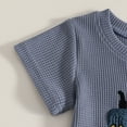 thumbnail image 4 of larppty Toddler Baby Boy Summer Clothes 2 Piece Outfit Knit Truck Shirt Short Sets Little Kids 6 12 18 Months 2T 3T 4T (Z01-Blue, 4-5 Years), 4 of 8