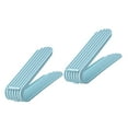 thumbnail image 2 of 2pcs Space Saving Shoes Storage Rack Bracket Shoe Rack Shoe Holder Stand Footwear Storage Rack for Home Shop (Sky-blue), 2 of 6