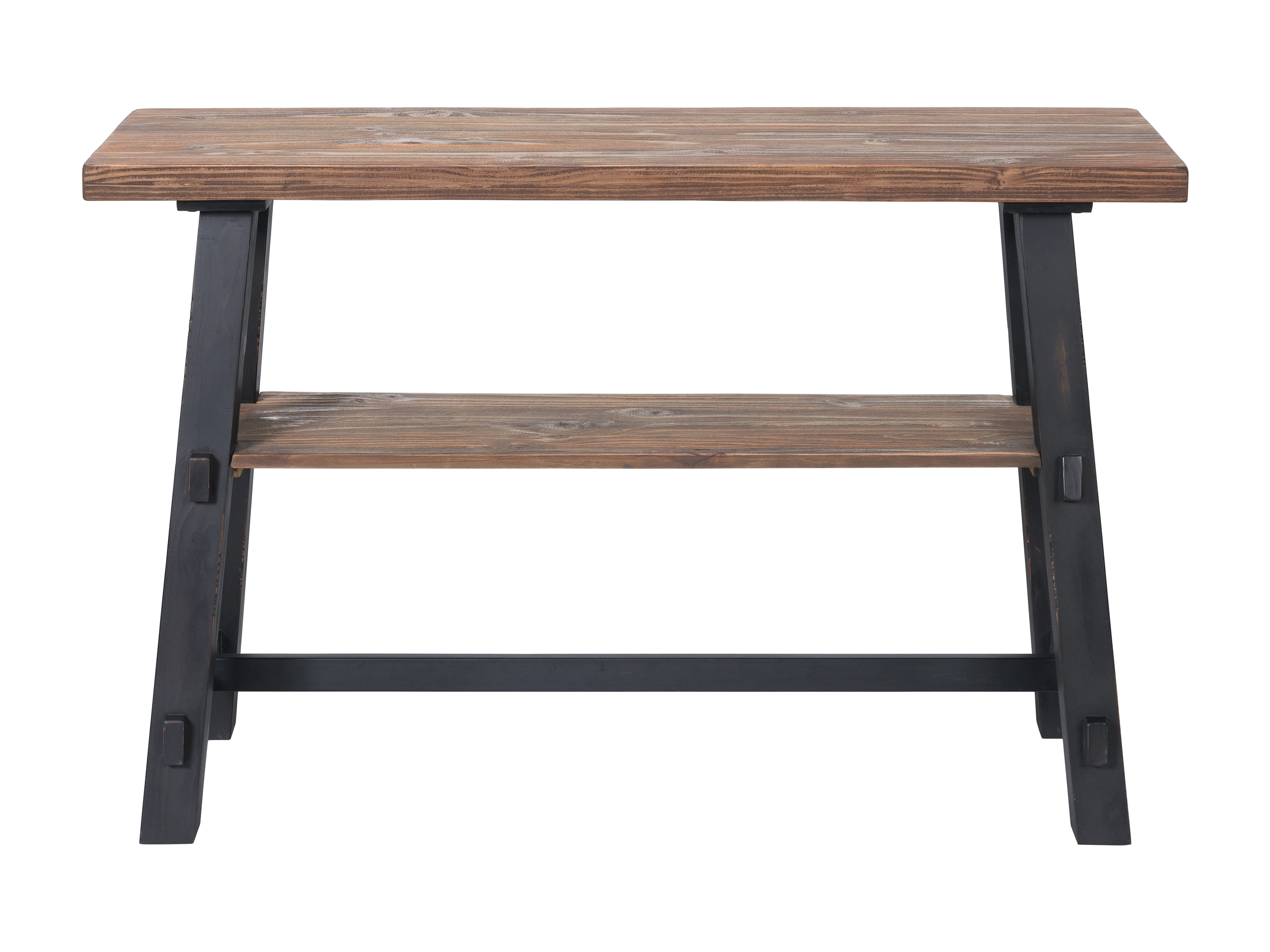 Alaterre Furniture Adam 48"L Solid Wood Sofa/TV Console Table with Shelf