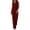 Red, variant on Zynoxe Two Piece Sets for Women Breathable Comfy Womens Sets with Pockets Women's V Neck Linen Tanks Top Long Pants Set Relaxed Casual Solid Color Summer Outfits S