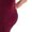 Red, variant on Oversized V-Neck Knit Dress