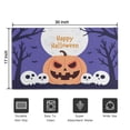thumbnail image 5 of Happy Halloween Non Slip Washable Door Mat Pumpkin Skull Bat Spider Doormat Retro for Entry Floor Mat Set Living Room Bedroom Bathroom Crystal Velvet 30x17 Inches, 5 of 7