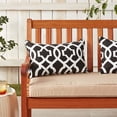 thumbnail image 4 of Pillow Perfect 543314 New Geo Black/White Rectangular Throw Pillow (Set of 2), 4 of 8