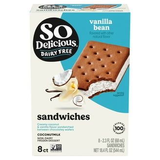 FatBoy Premium Vanilla Ice Cream Sandwiches, Chocolate Wafers