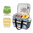 thumbnail image 2 of FORMRS Insulated Cooler Bag 24 Cans Capacity Soft Leakproof Lunch Box with Side Pockets, Red Hand Drawn Sailboats, 2 of 7