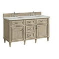 thumbnail image 2 of James Martin Vanities 60" Double Vanity, Light Natural Oak w/ 3 CM Lime Delight Quartz Top, 2 of 7