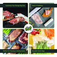 thumbnail image 4 of Vac Fresh Food Vacuum Sealer Rolls (8" x 50, 1 Roll), 3.5mil VF850 Embossed Food Storage Bags, Vacuum Seal Bags for Meal Prep, Sous Vide Bags for Cooking (50 Feet), 4 of 5