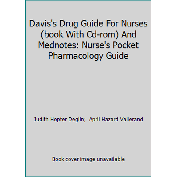 Pre-Owned Davis's Drug Guide For Nurses (book With Cd-rom) And Mednotes: Nurse's Pocket Pharmacology Guide (Hardcover) 0803612257 9780803612259