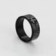 thumbnail image 4 of Anillo Argolla Unisex Oración Oro Negro 14K Lam negro 8, 4 of 7