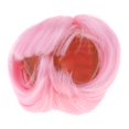 thumbnail image 3 of Peluca de muñeca de pelo corto, repuesto de alambre de alta temperatura, cabello de muñeca BJD hecho a mano para rosa, 3 of 9