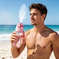 thumbnail image 4 of Large Capacity Spray Water Cup High Beauty Plastic Cup For Boys Summer Outdoor Sports Fitness Cup With Straw, 4 of 6
