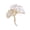 White, variant on Ginkgo Leaf Brooch Elegant Faux Pearl Lapel Pin Rhinestone Leaf Brooch Pin for Women Coats Shirts Scarves Shawls Bags