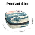 thumbnail image 2 of Seagull Sanitary Napkin Bag Period Purse Small Storage Bag Pouch Case Travel Organizer Zipper Pouch 4.7x6.6x6.6 in Velvet Oxford Cloth Sponge Fabric Storage Bag for Sanitary Napkins, 2 of 6