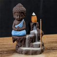 thumbnail image 4 of Small Buddha Cone Incense Burner Ceramic Backflow Incense Stick Holder, 4 of 5