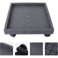 thumbnail image 2 of Square Flower Pot Stand With Wheels Flower Pot Caster Wheels Heavy Duty Tray Gray, 2 of 4
